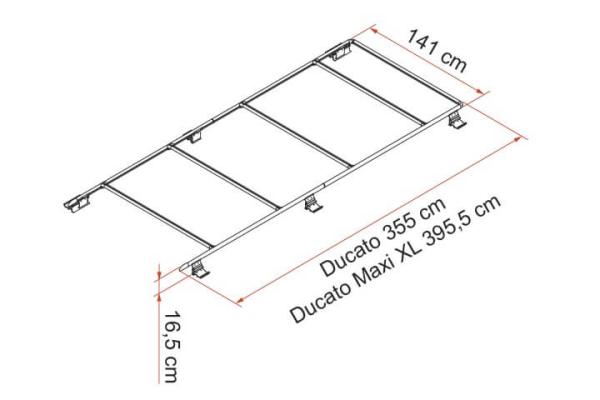 Fiamma Roof Rail Ducato Maxi XL Dachträger