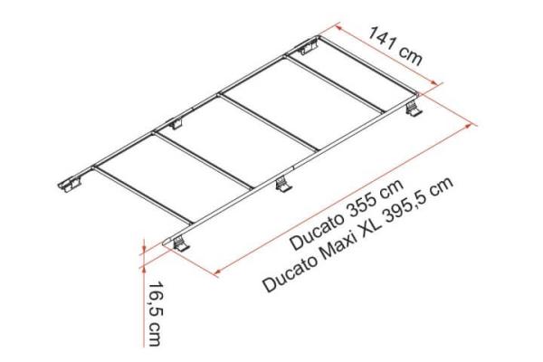Fiamma Roof Rail Ducato Black Dachträgersystem